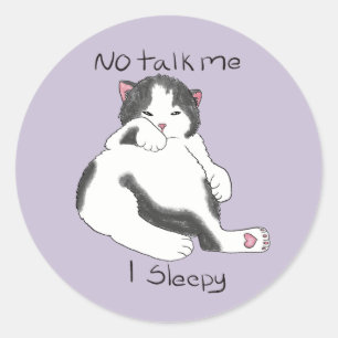 I Sleepy Classic Round Sticker