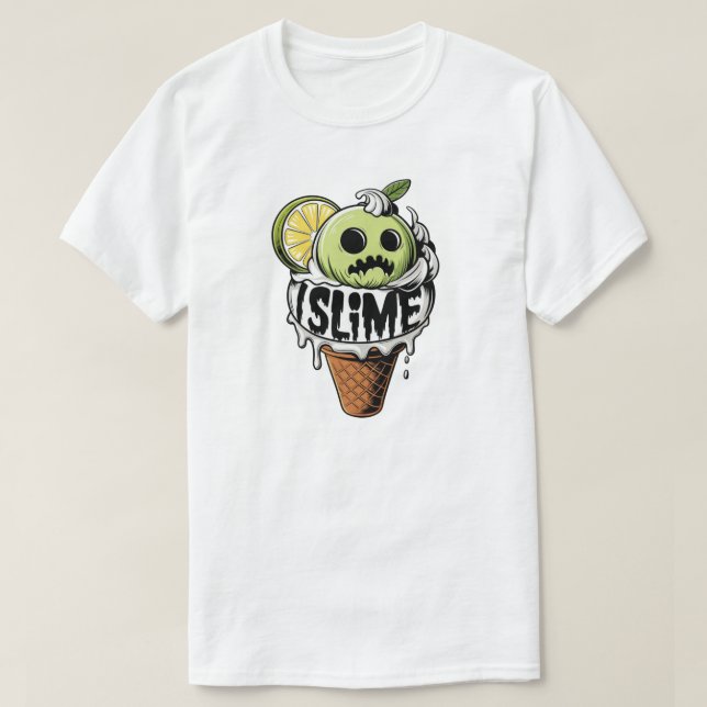 I slime ,cute ice scream T-Shirt (Design Front)