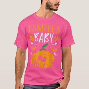 I Smell a Baby Halloween Pumpkin Pregnancy Announc T-Shirt