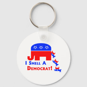 I Smell A Democrat Key Ring