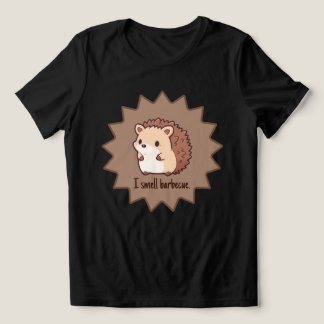 I smell barbecue Funny Hedgehog Tri-Blend Shirt