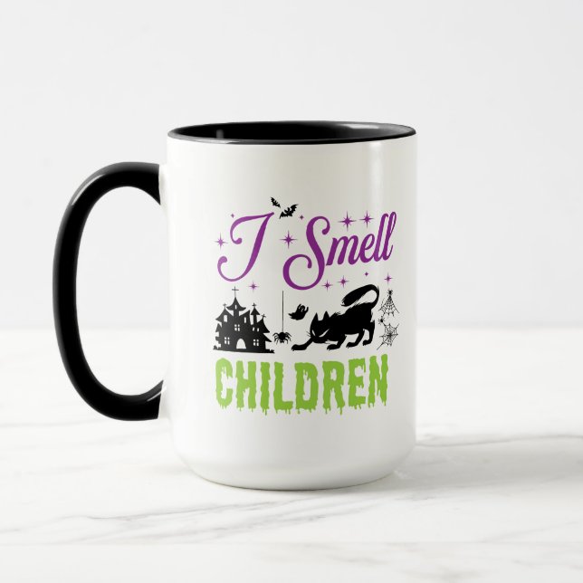 I Smell Children Halloween Mug (Left)