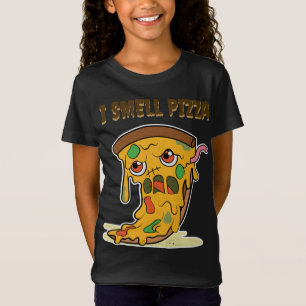 I Smell Pizza Funny Halloween Kawaii Zombie Food M T-Shirt