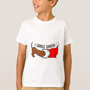 I Smell Santa! Cartoon Christmas T-Shirt