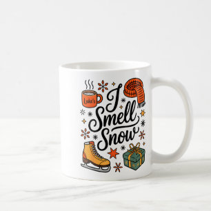 I Smell Snow Cute Christmas & Winter Vibes Lov Coffee Mug