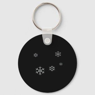 I Smell Snow Funny Holiday Under 20 Snowflakes Key Ring