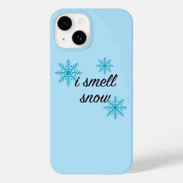 I Smell Snow Snowflake Motif Case-Mate iPhone Case (Back)