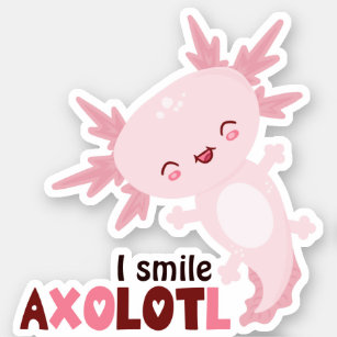 I Smile A Lot Kawaii Axolotl