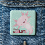 I Smile A Lot Personalised Kawaii Axolotl<br><div class="desc">I Smile A Lot Kawaii Axolotl button - The Mexican walking fish better known as the Axolotl is here to rock your world. These exotic sea creatures are taking the world by storm and it's easy to see why. Style up and stand out from the crowd with this full of...</div>