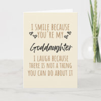 I Smile Because You're My Goddaughter