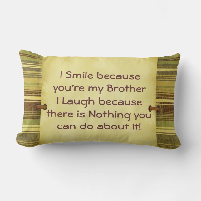 I Smile Brother Lumbar Cushion (Front)