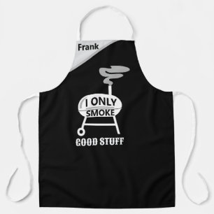 "I Smoke Only Good Stuff" BBQ Apron - Grill Master