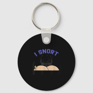 I Snort Crack Skeleton Funny Skull Butt Soky Hallo Key Ring