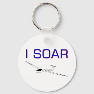 I SOAR gliders sailplanes Key Ring