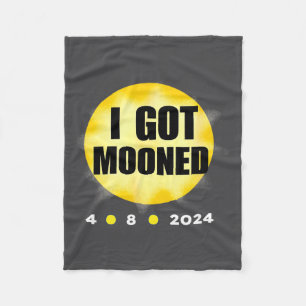 I Solar Eclipse Got Mooned Fleece Blanket