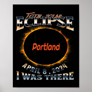 I Solar Eclipse Portland Indiana There Poster