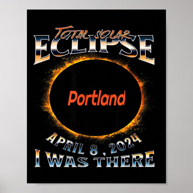 I Solar Eclipse Portland Indiana There Poster (Front)