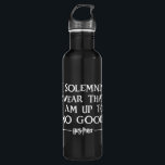 I SOLEMNLY SWEAR THAT I AM UP TO NO GOOD™ 710 ML WATER BOTTLE<br><div class="desc">Planning to sneak into Hogsmeade for a butterbeer? Having a midnight duel in the trophy room with Draco Malfoy? Maybe you promised Hagrid you'd feed Fang or teach Grawp some English while he's away. If you plan to sneak out of Hogwarts castle then you'll need to use the Marauder's Map...</div>