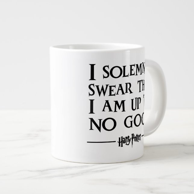 I SOLEMNLY SWEAR THAT I AM UP TO NO GOOD™ LARGE COFFEE MUG (Front Right)