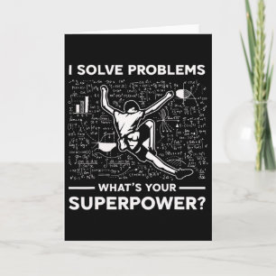 I Solve Problems Whats Your Superpower Bouldering  Card