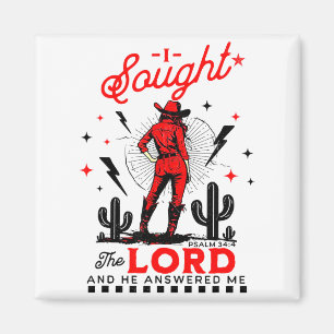 I Sought The Lord And He Answered Me Magnet