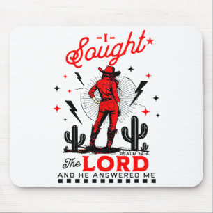 I Sought The Lord And He Answered Me Mouse Pad