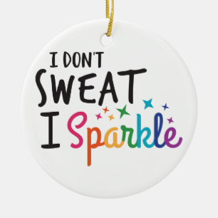 I Sparkle Ceramic Tree Decoration