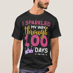 I Sparkled My Way Through 100 Days Of School Stude T-Shirt