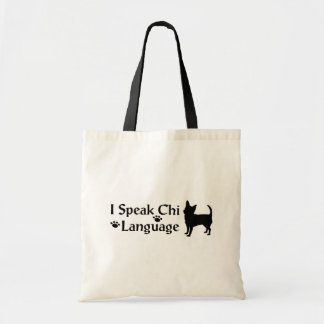 I Speak Chi Language Tote Bag