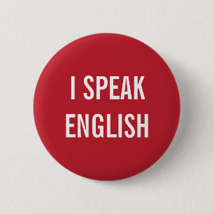 I SPEAK ENGLISH BUTTON