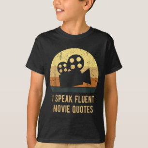 I Speak Fluent Movie Quotes Vintage Funny Movie Lo T-Shirt