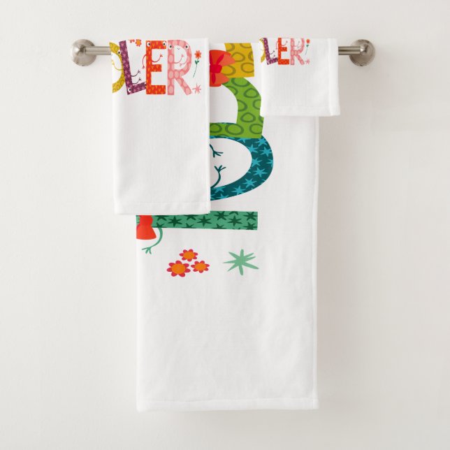 I Speak Fluent Toddler - Mum, Daycare Teacher Gift Bath Towel Set (Insitu)