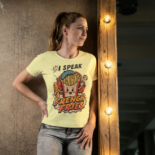 I Speak French Fries - Funny Fries Tri-Blend Shirt