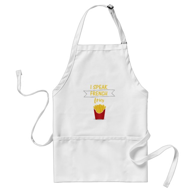 I Speak French Fries Standard Apron (Front)