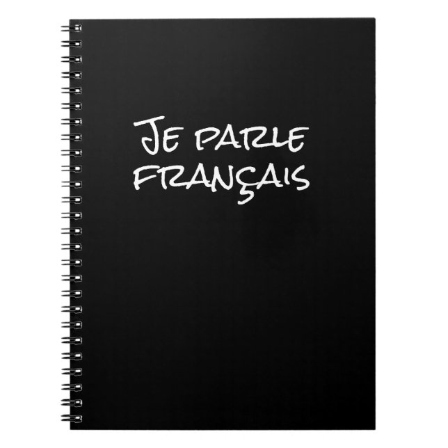 I Speak French Language Learning Vocabulary Notebook (Front)