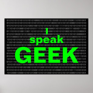 I speak Geek Poster