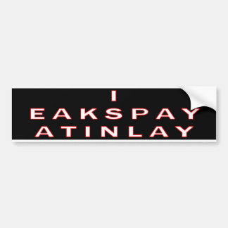 I Speak Latin Bumper Sticker
