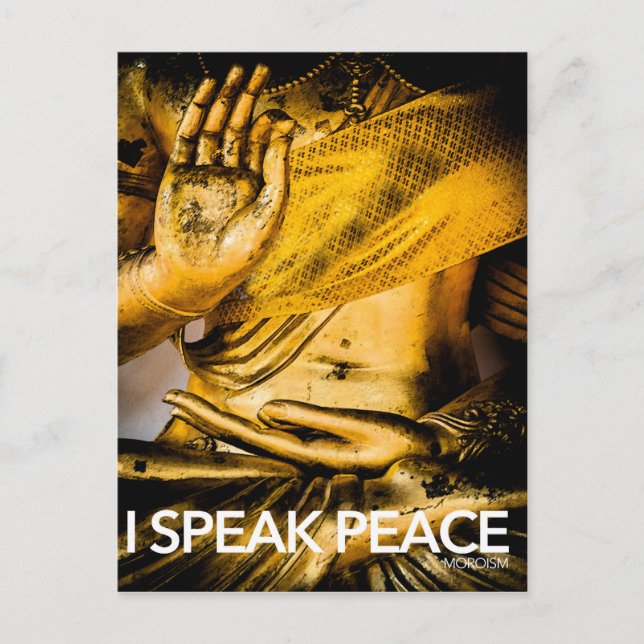 I Speak Peace: Mastering the Art of Peace. Postcard (Front)
