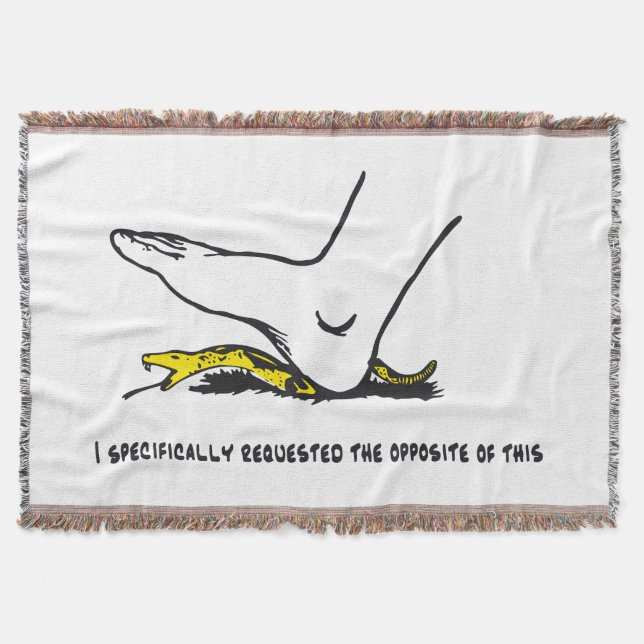 I specifically requested the opposite of this Meme Throw Blanket (Front)