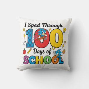 I Sped Through 100 Days of School Boys Gamer  Cushion