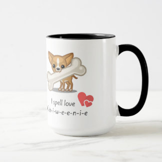 I spell love C-h-i-w-e-e-n-i-e Mug