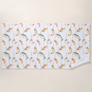 I Spent Most Of My Money On Fishing Beach Towel