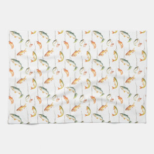 I Spent Most Of My Money On Fishing Tea Towel