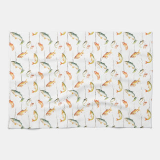 I Spent Most Of My Money On Fishing Tea Towel