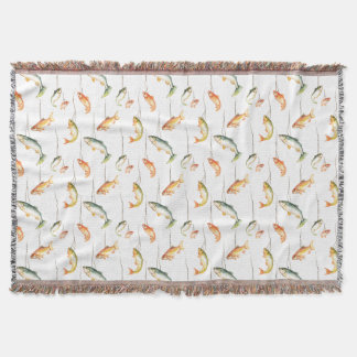 I Spent Most Of My Money On Fishing Throw Blanket