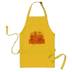 I Spill Things yellow chef apron