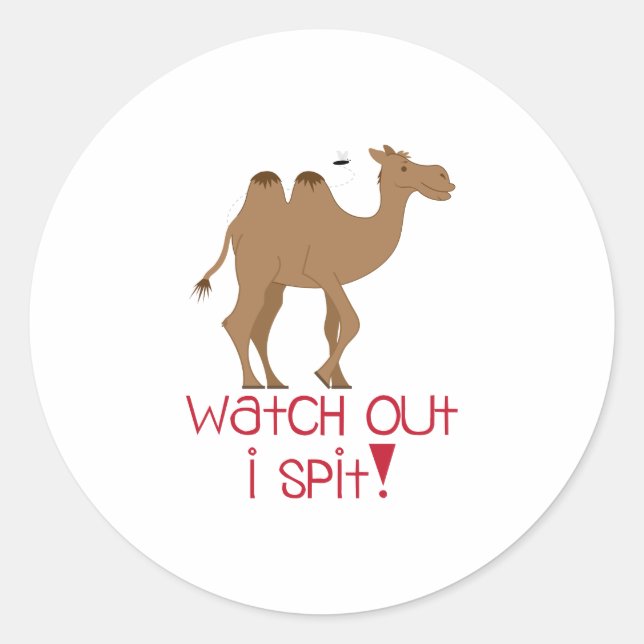 I Spit Classic Round Sticker (Front)