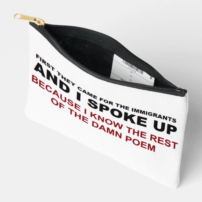I Spoke Up Accessory Pouch (Open)