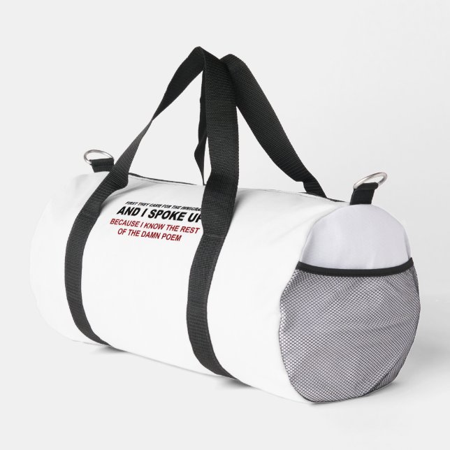 I Spoke Up Duffle Bag (Right Corner)