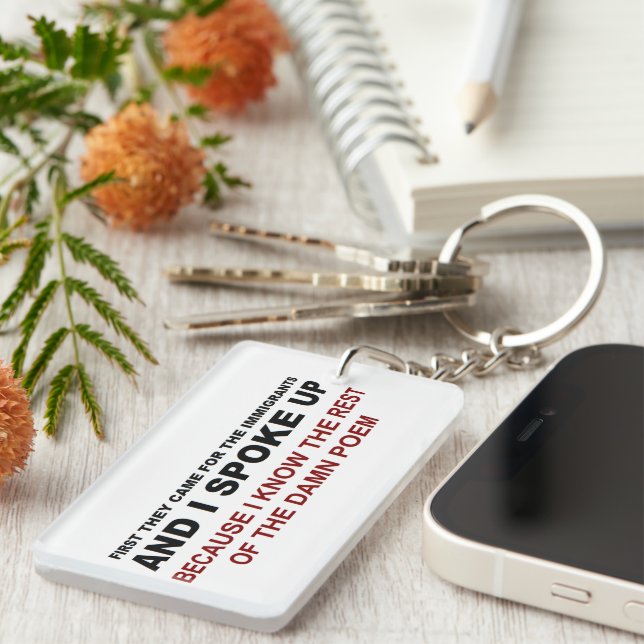 I SPOKE UP  KEY RING (Front Right)